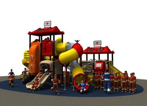 HD2014 Outdoor Fire Man Collection Kids Park Playground Slide (HD14-022A)