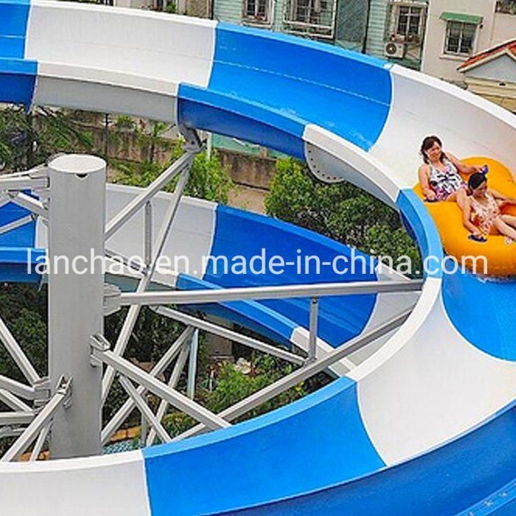 Large Skin Raft Spiral Water Tube Slide for Aqua Park