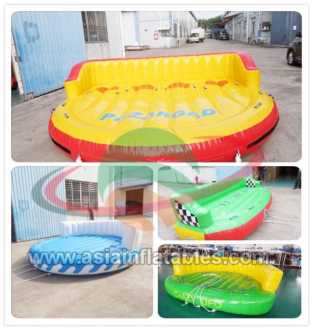 Beach Floating Flying Inflatable Crazy UFO for Sale Water Ski Tube