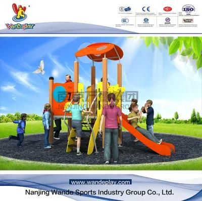 Kindergarten The Train Plastic Slides Outdoor Playground Equipment