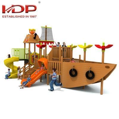 Kids Outdoor Playground Pirate Ship Wooden Play Equipment