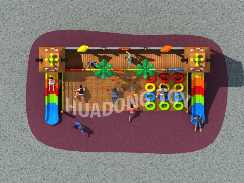 Customized New Style Equipment Kids Outdoor Wooden Playground