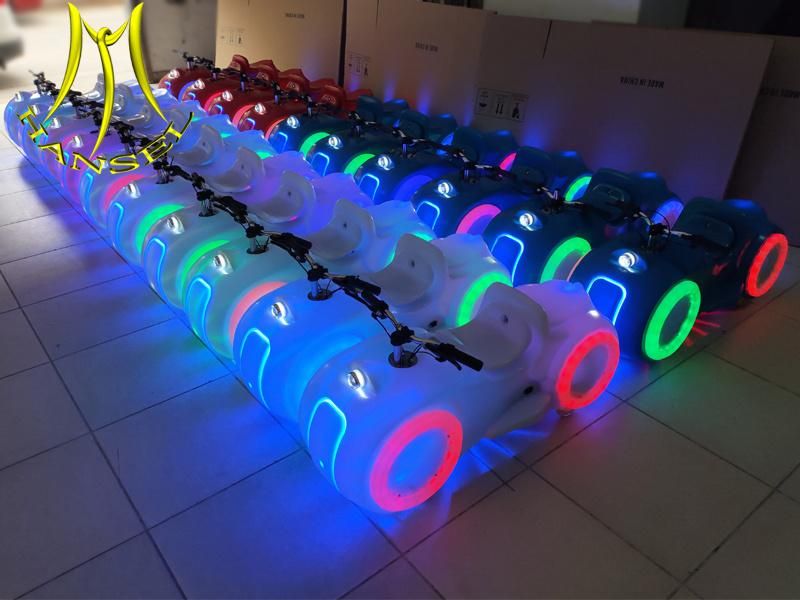 Hansel Battery Operated Fairground Amusement Prince Motorbike with LED Lights