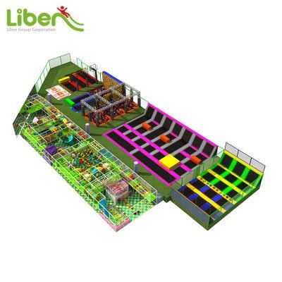 Large Commercial Indoor Trampoline Park with Foam Pit