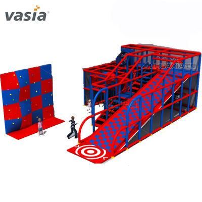 High Climbing Wall Big Donut Slide Kids Indoor Playground