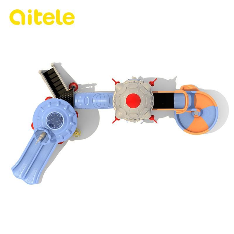 Large Plastic Interstellar Craft Child Amusement Park Playground Equipment