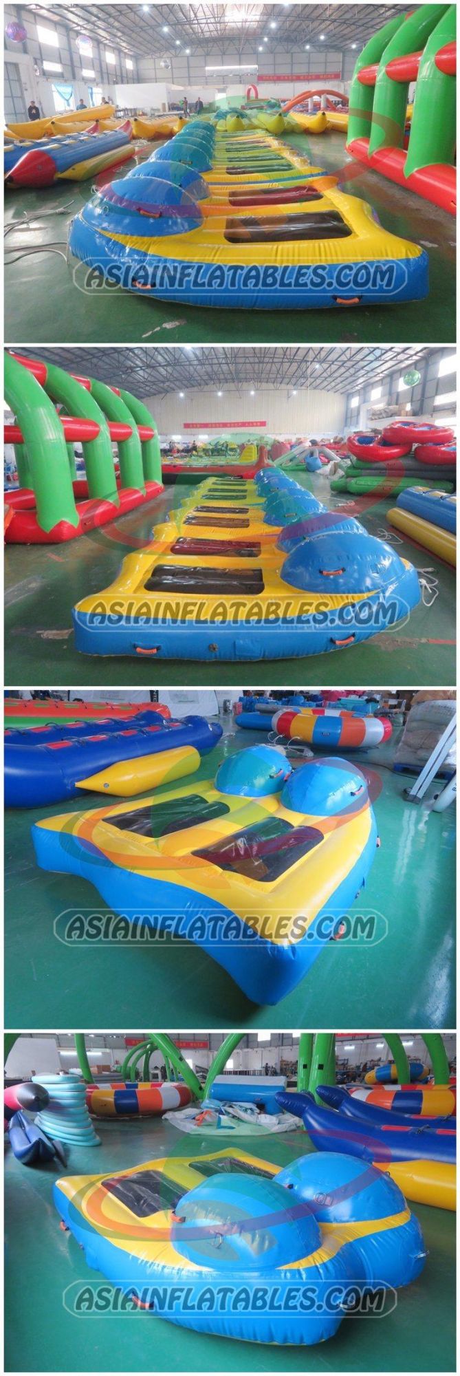 Custom PVC Inflatable Flying Towable Tube 2 Person Water Ski Boat Water Sport