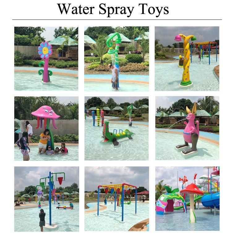 Fiberglass Spray Play Mushroom for Water Park
