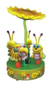 3 Seats Revolving Fruit Worm Carousel for Amusement Park