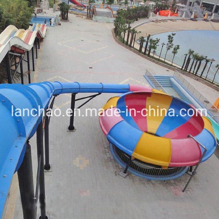Aqua Park Water Amusement Equipment Fiberglass Bowl Slide