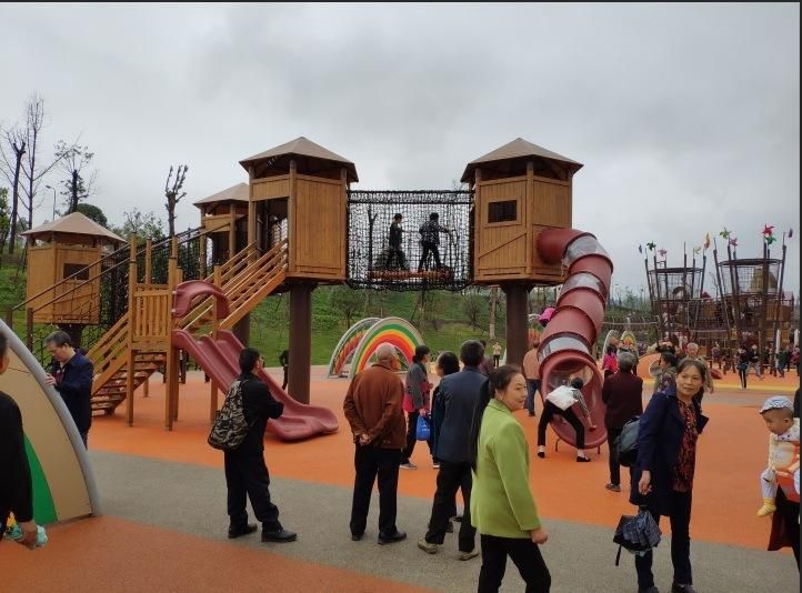 Large Outdoor Playhouse Kid Playground Slide for Kids