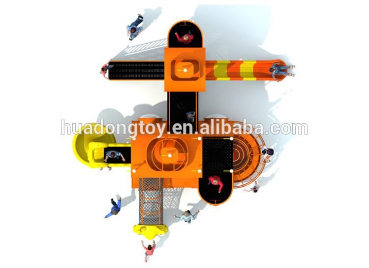 Colorful children outdoor slide