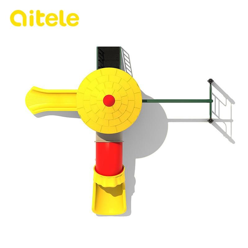 Outdoor Playground Equipment with Overhead Ladder