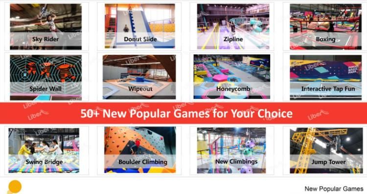 Indoor Adult Large Commercial Gymnastic Trampoline Center