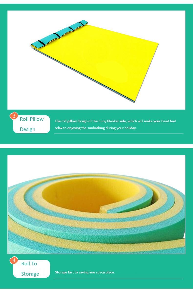 XPE Material Warm Water Mat Pool Floaty Floating Water Bed for Water Entertainment
