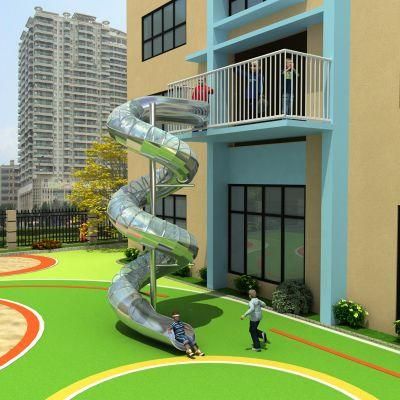 Hot Selling Outdoor Big Custom Spiral Tube Slide Kids Playground Equipment