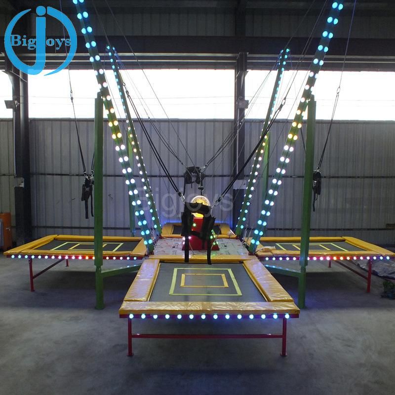4 in 1 Trampolines Bungee for Kids and Adults