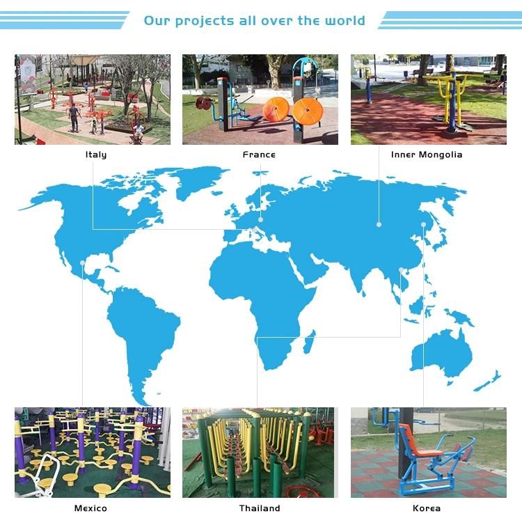Approved Outdoor Disabled Fitness Equipment for Handicapped People Turning Wheel