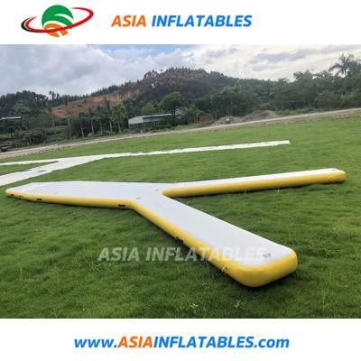 Custom Y Shape Drop Stitch Inflatable Yacht Y Pontoon Platform for Boat Parking