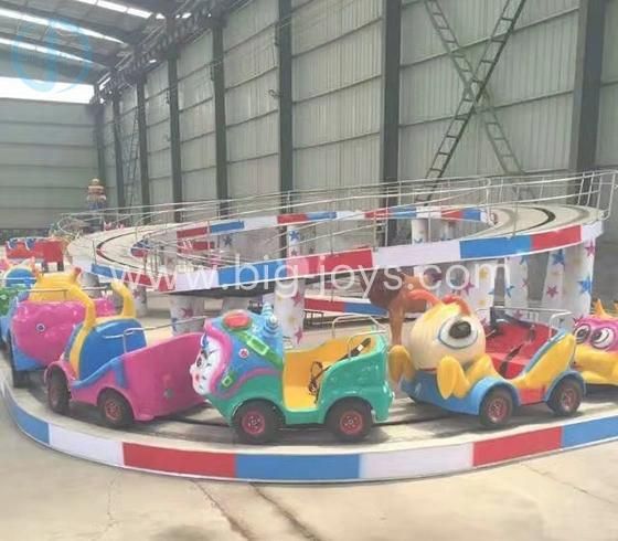 Amusement Park Fiberglass Mini Shuttle Kindergarten School Kids Ride Track Train