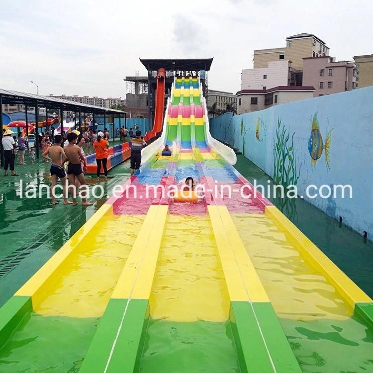Bright Color Rainbow Slide Fiberglass Water Park Equipment