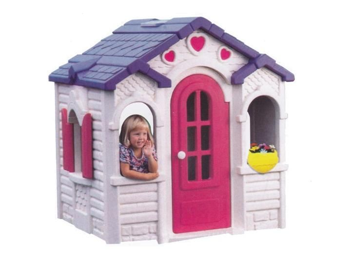 Children Plastic Playhouse with Doorbell, Colorful Plastic Children Playhouse