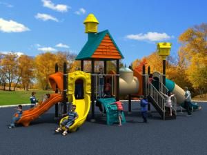 Plastic Material Outdoor Playground Equipment for Kids Play (HD15A-122D)