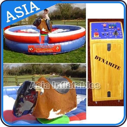 High Quality Inflatable Mechanical Rodeo Bull Sport Game for Kids and Adults