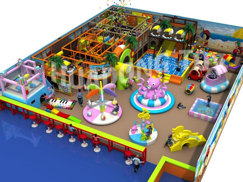 Commercial Indoor Amusement Trampoline Park Equipment for Mall HD16-198A