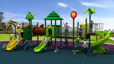 Wood Series Outdoor Playground Slide
