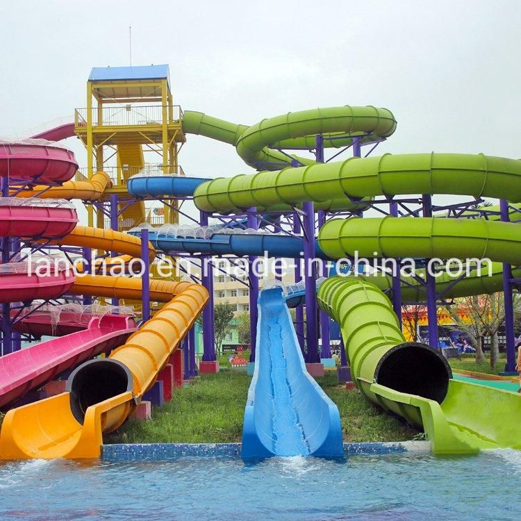 Skin Raft Spiral Water Slide Tubes for Theme Park