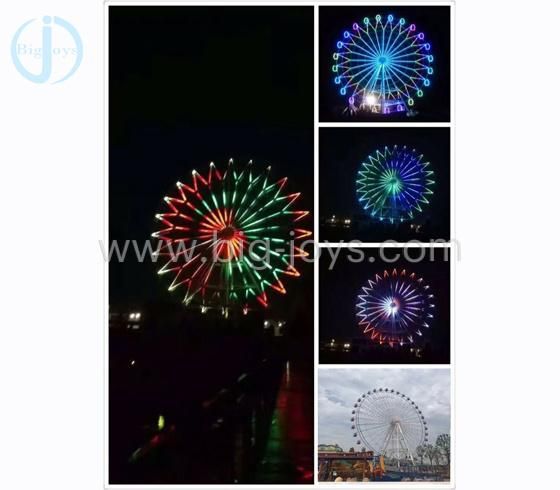 China Supplier 42m Outdoor Playground LED Light Attraction Big Amusement Park Rides Equipment Giant Ferris Wheel for Fun, 42m Ferris Wheel