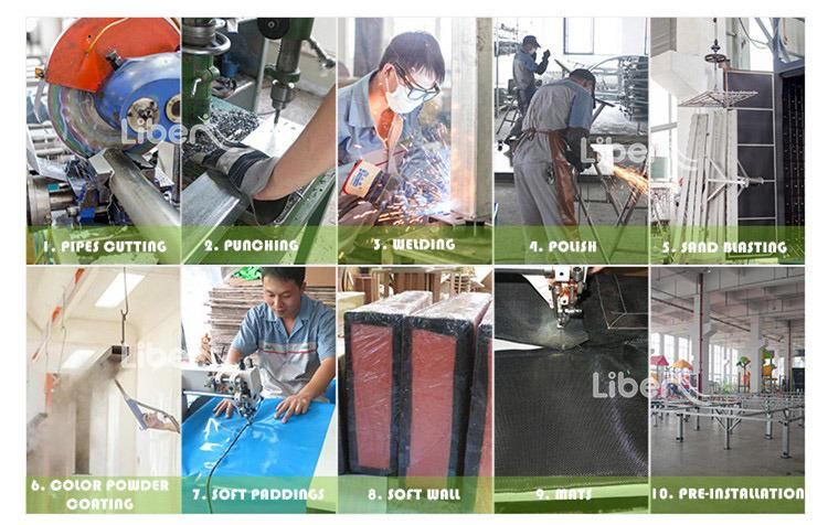 Customized Multifunction Trampoline Park Obstacle Ninja Warrior Course