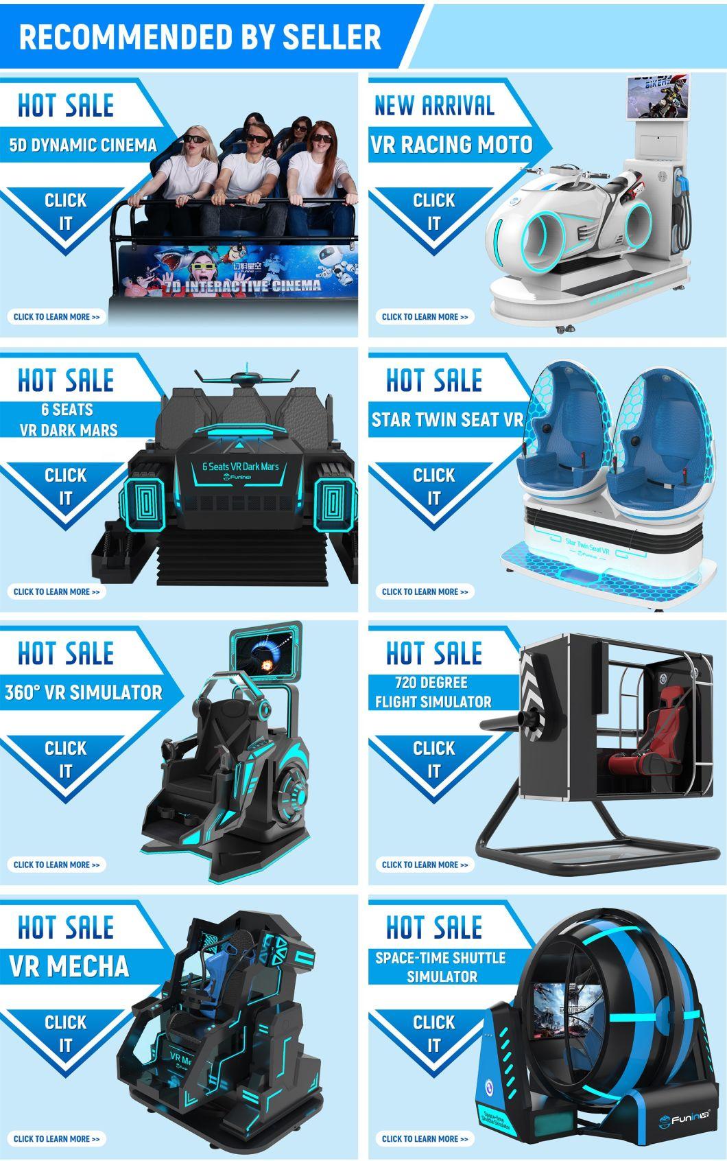 Virtual Reality Amusement Park Rides Simulation Cinema Equipment 4 Seats