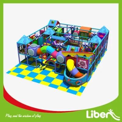 2015 Hot Sales Indoor Playground with Ball Pool, Plastic Slides