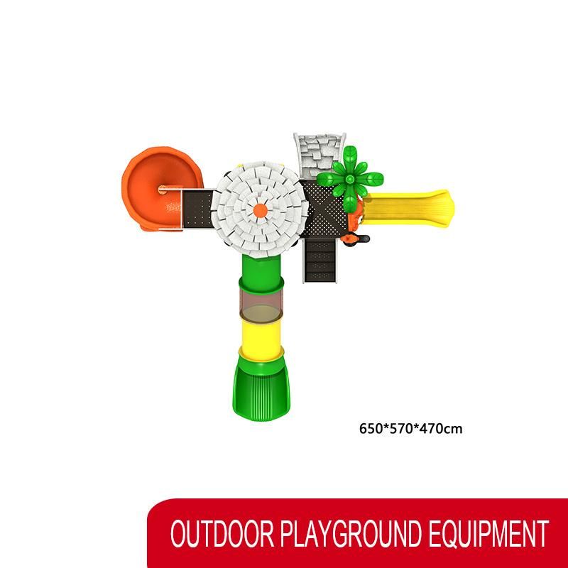 Modern and Popular Kids Public Plastic Outdoor Playground Equipment Slide