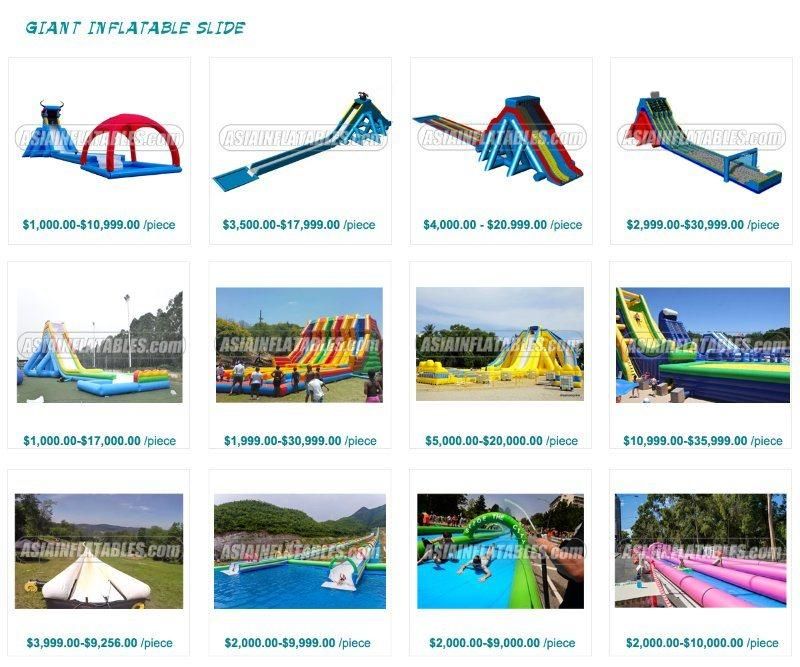 Ground Inflatable Water Amusement Park with Inflatable Water Slip N Slide
