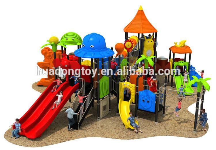 Kids Large Outdoor Playground Equipment Children Happy Plastic Slide