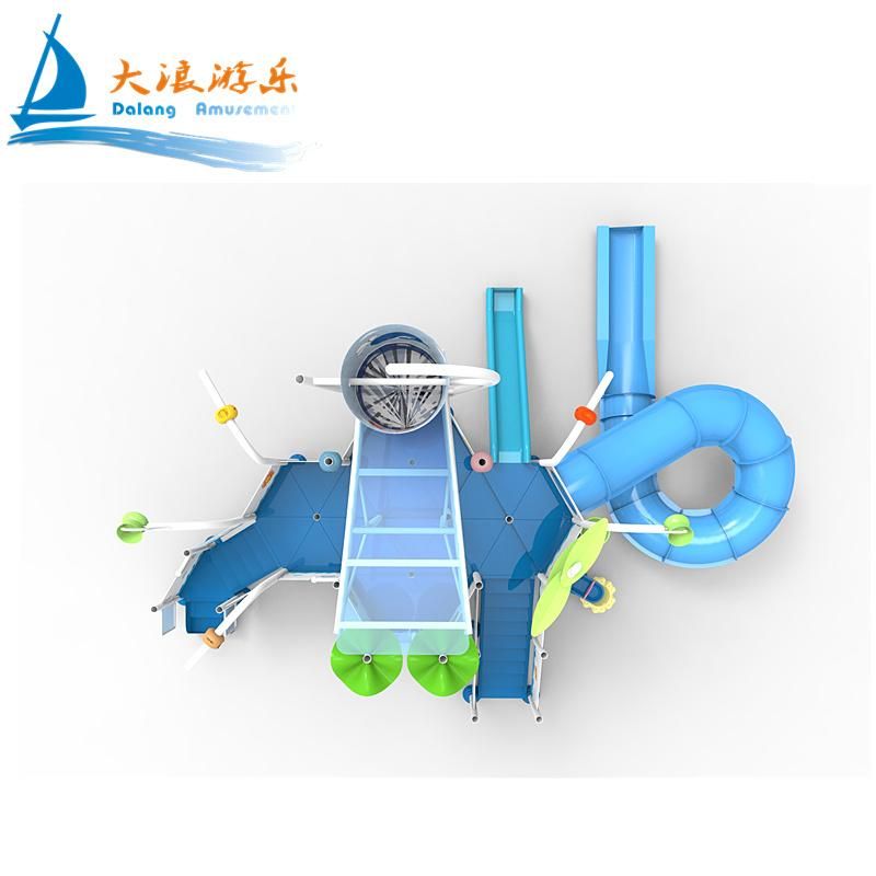 Aqua Park Equipment+Aqua Park Water Park Fiberglass Playground Water Slide for Kids