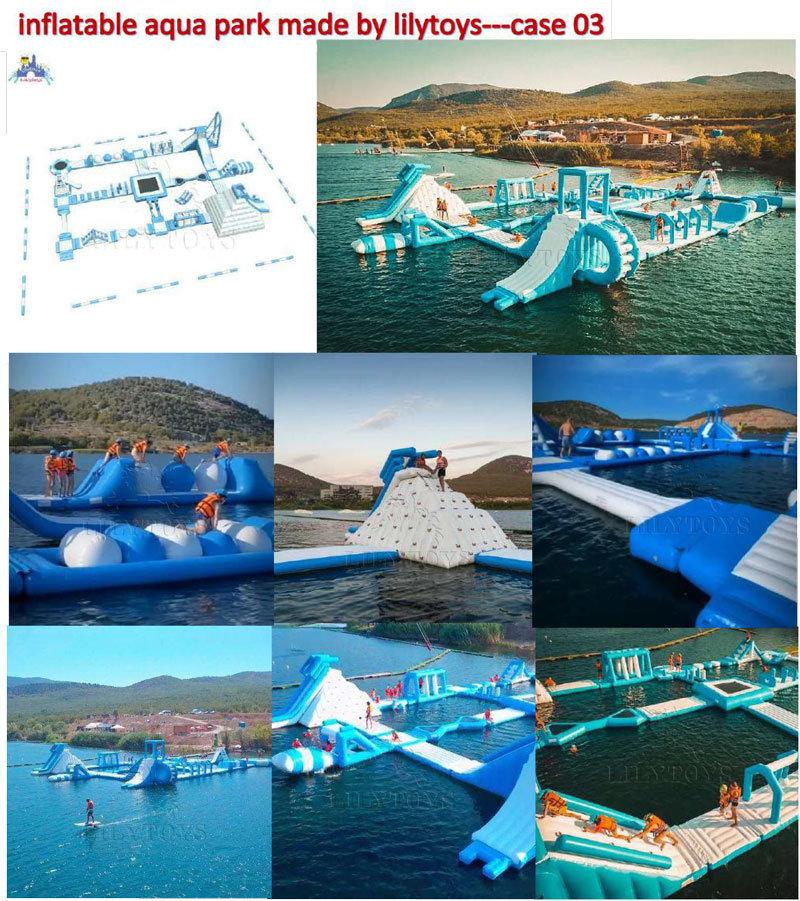 Inflatable Aqua Park Water Playground Water Obstacle Course for Sea or Lake