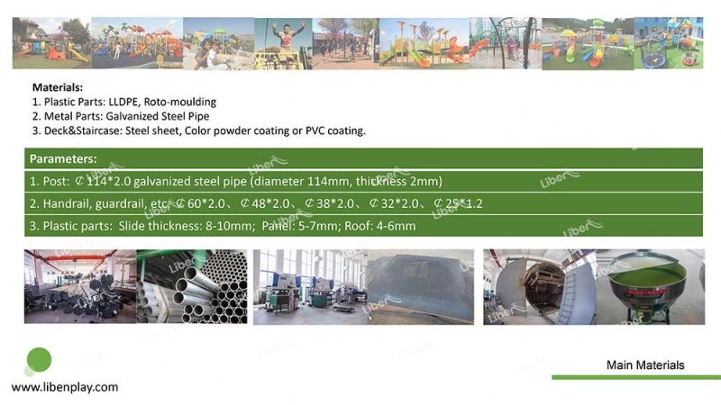 Customized Kids Outdoor Playground Equipment for Amusement Park