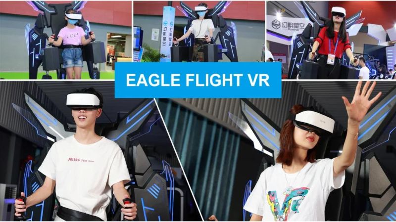 1 Seat Game Machine 9d Vr Eagle Flight Simulator