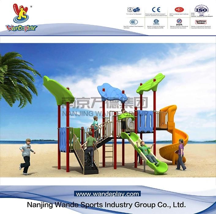 Sailing Theme Outdoor Kids Slide Playground Play Amusement Park Equipment for Plastic
