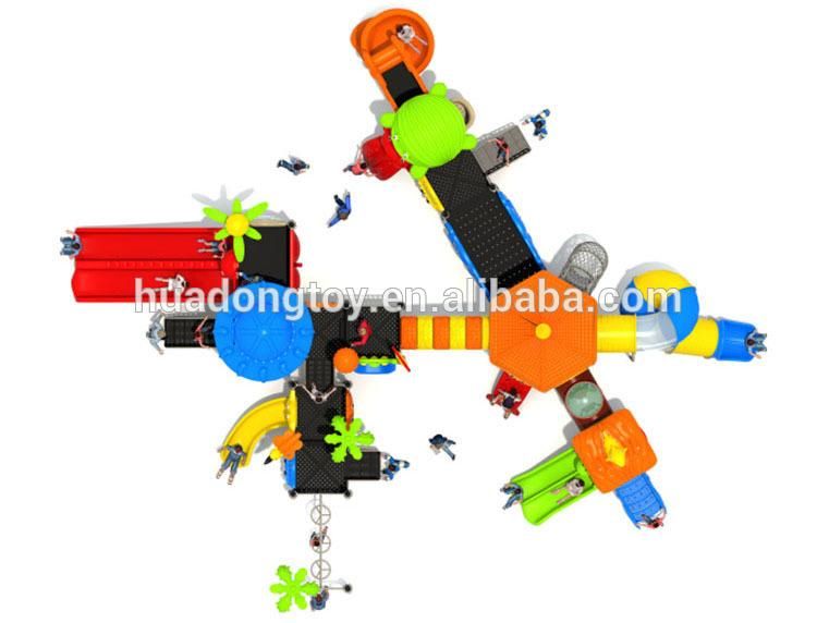 Kids Large Outdoor Playground Equipment Children Happy Plastic Slide