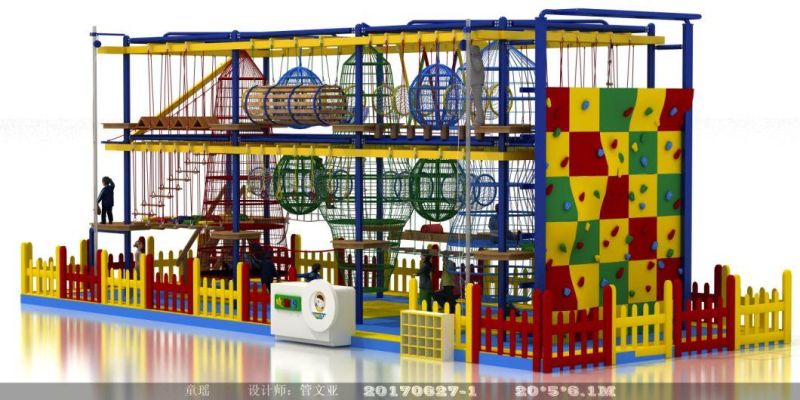 Multi-Function Teenagers Climbing Nets Obstacle Indoor Playground Equipment