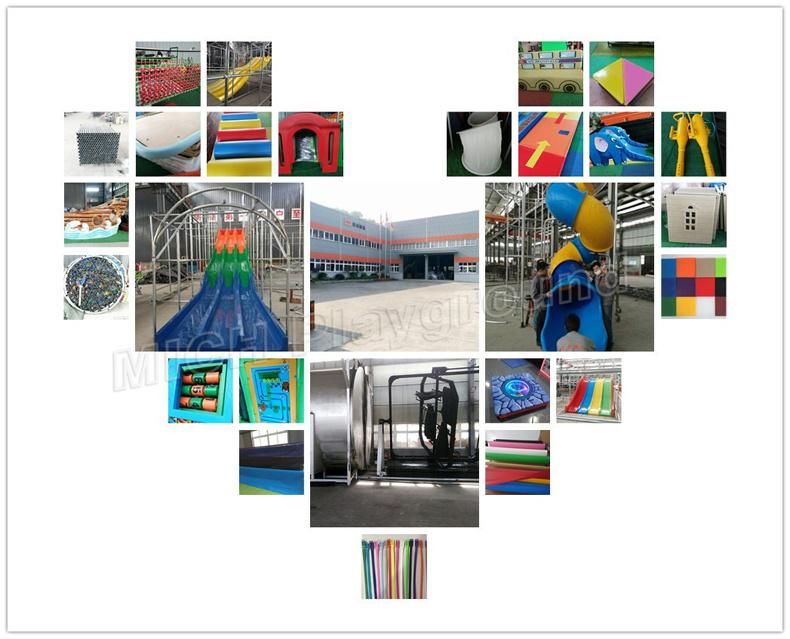 Indoor Playground with Roller Slide for Kids