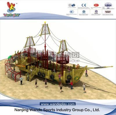 Wandeplay Theme Park Amusement Park Children Outdoor Playground Equipment with Wooden Structure Wd-TM121