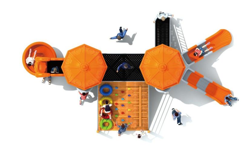 European and Korea Castle Series Big Children Outdoor Playground Kids Slide