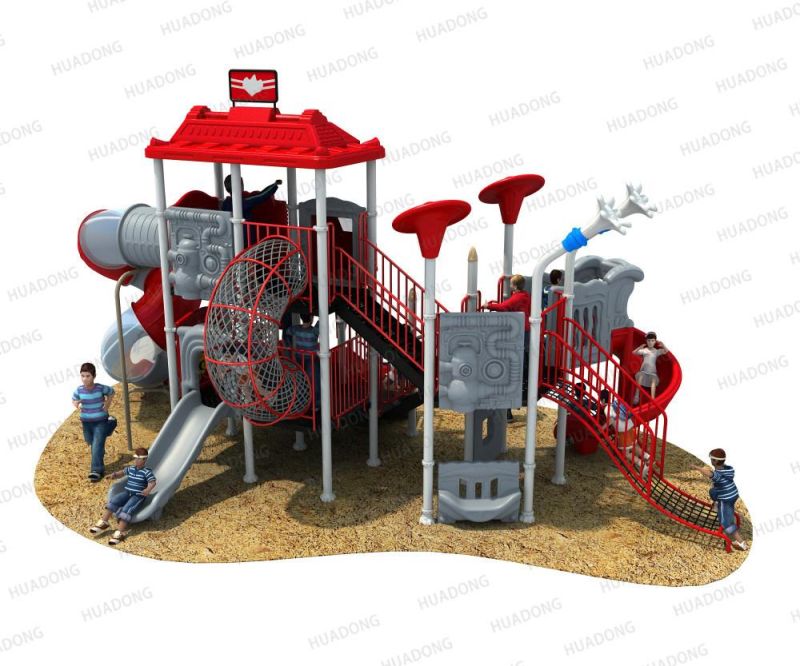 Fire Control Series Outdoor Amusement Playground Slide Equipment