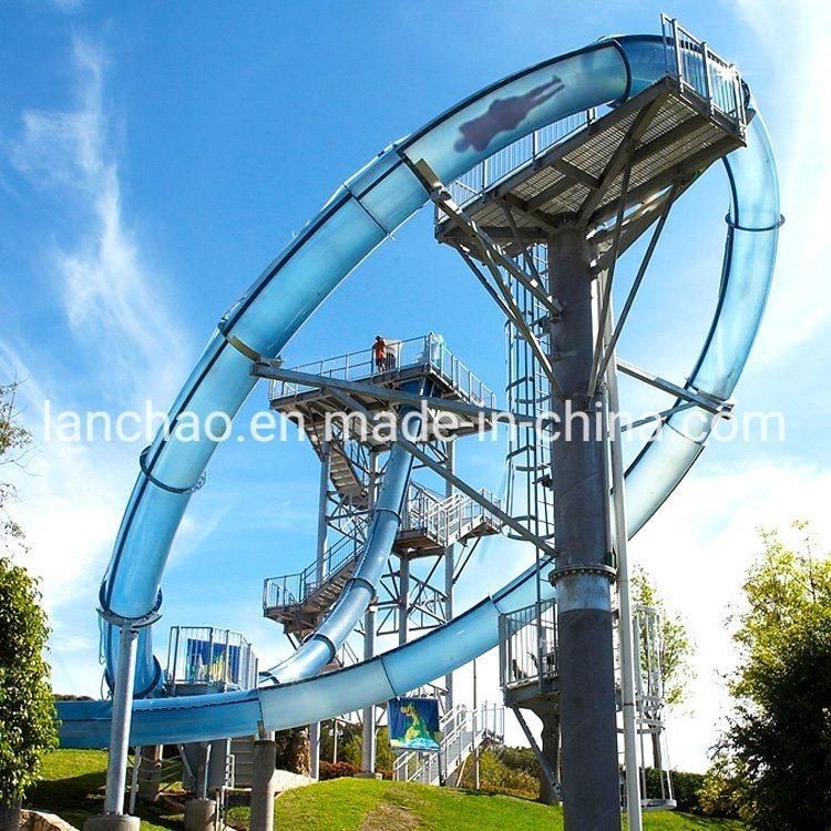Amusement Water Park Transparent Water Slide for Adult
